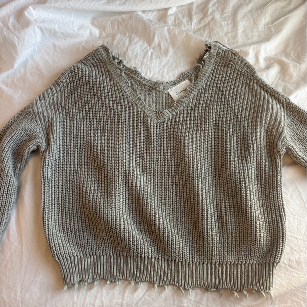 Gray Knit Sweater